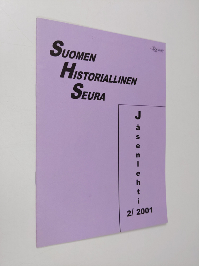 Suomen historiallinen seura : Jäsenlehti 2/2001