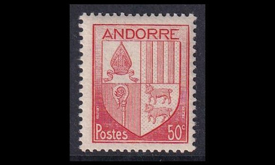 Andorra Fr 98 ** Vaakuna 50 C (1944)