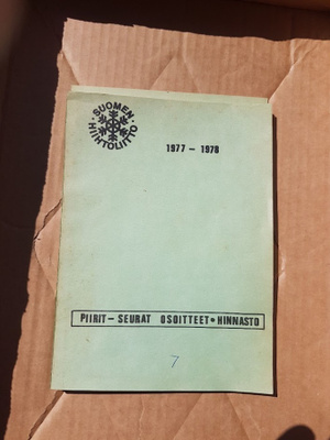 suomen hihtoliitto 1977 - 1978