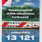 VR:n pieni juna-aikatalu vuodelta 2001 - pikkukuva 1