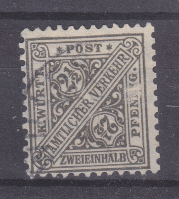 Saksa Wyrtenberg 1916   dienst Mi 237 leimattuna
