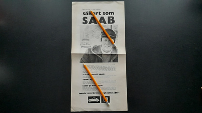 SAAB auton esite 60-luku