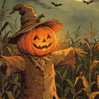 Halloween linnunpelätin ja lepakot - pikkukuva 1