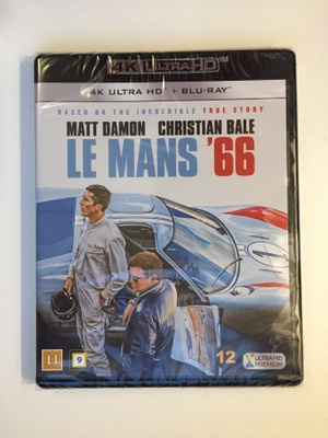 Le Mans '66 (4K Ultra HD + Blu-ray) Christian Bale (UUSI)