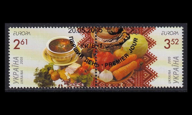 Ukraina 721-2p o Europa gastronomia vihkomerkit (2005)