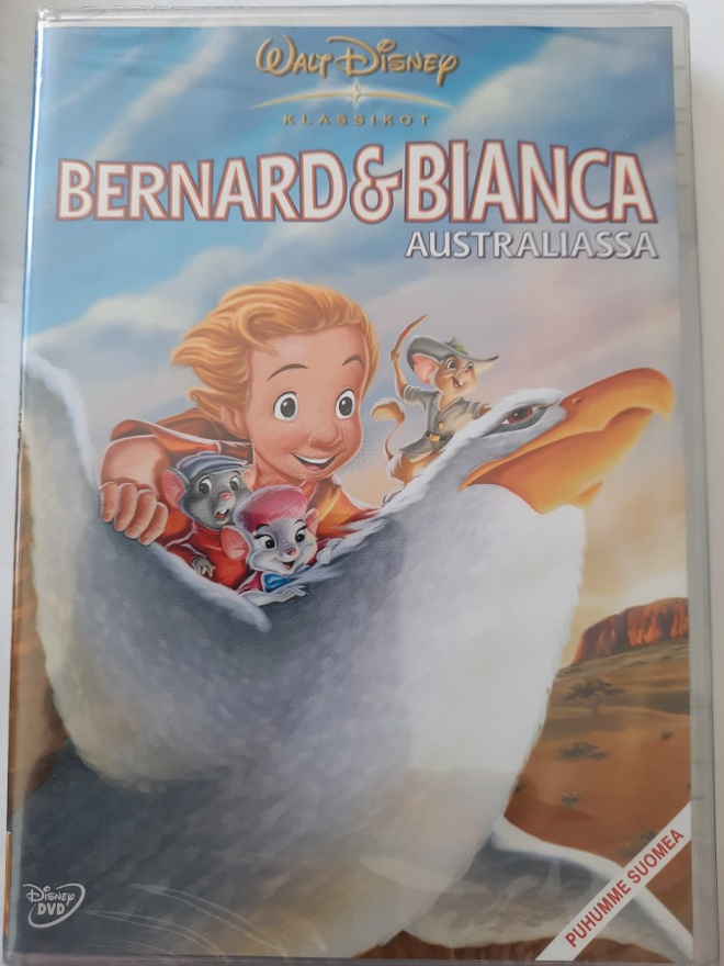 BERNARD & BIANCA AUSTRALIASSA  DVD SUOMIPUHE UUSI