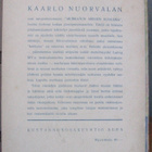 Kaarlo Nuorvala: Murhatun miehen kuolema, Aura 1944. 250 s. - pikkukuva 2