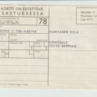 KATSASTUSKORTTI, vuodelle 1978 - pikkukuva 1