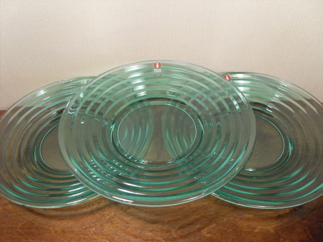 IITTALA:  AALTO LAUTASET Vihreät