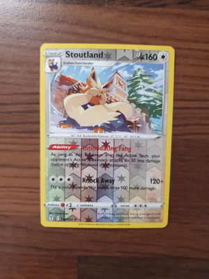 Pokemon Stoutland 135/203 Reverse holo rare