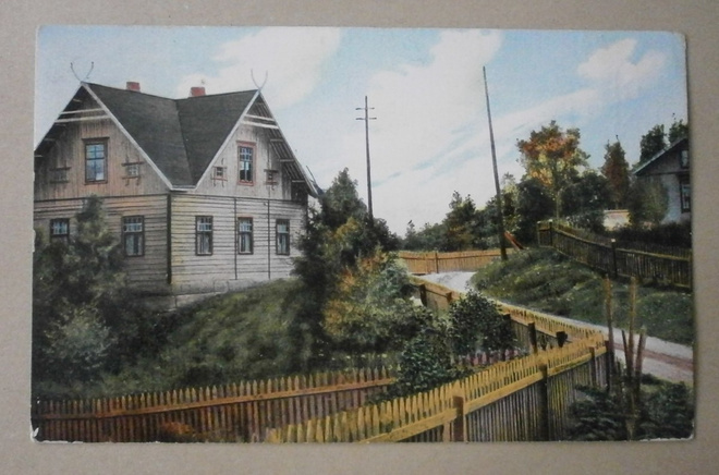 Kuru, katunäkymä, vanha väripk, p. 1929 Eesti -> Suomeen