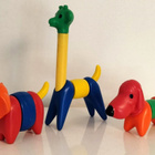 Tupperware retro eläimet, norsu, kirahvi ja koira - pikkukuva 2
