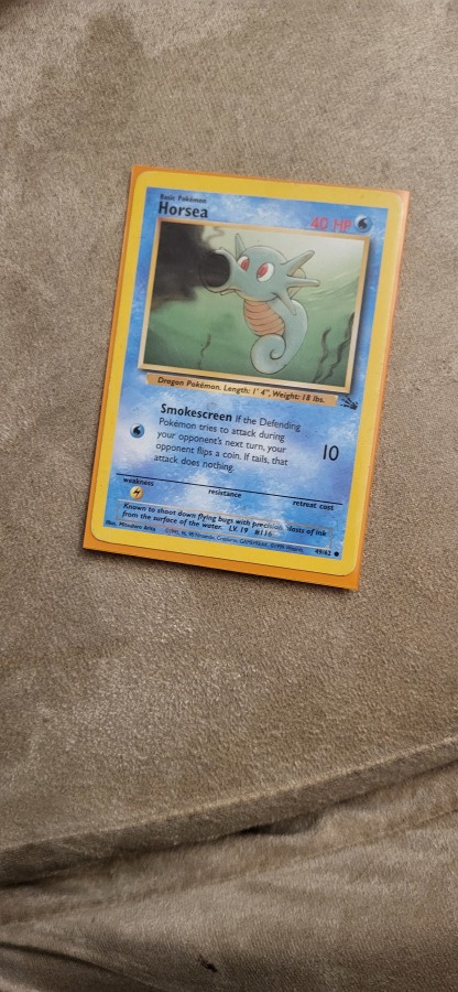 Horsea 49/62 - Fossil set card