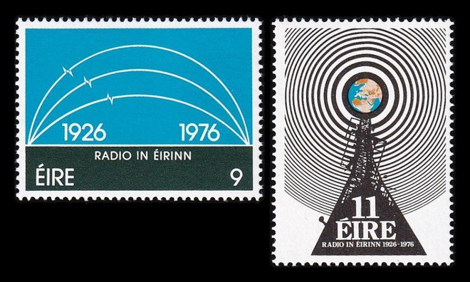Irlanti 351-2 ** Radio 50v (1976)