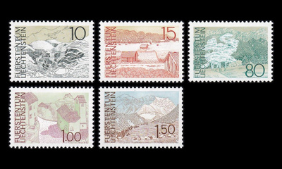 Liechtenstein 573-7 ** Maisemia (1972)