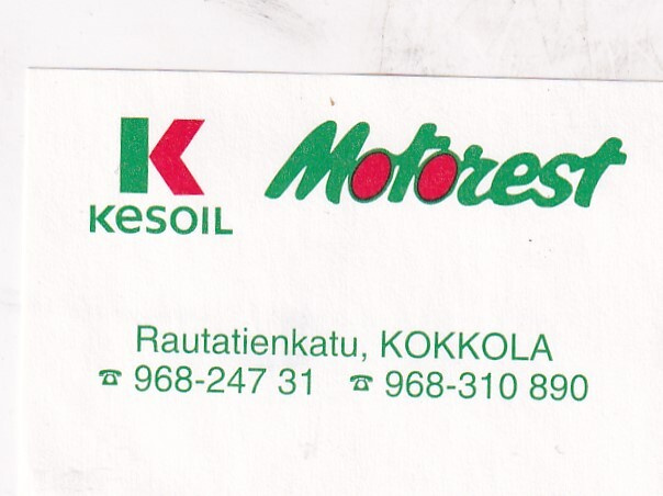 Kokkola , Kesoil , Motorest  s16