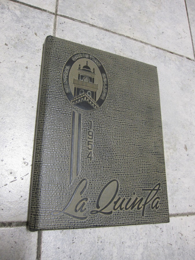 CENTRAL CHRISTIAN COLLECE 1954 HARDCOVER