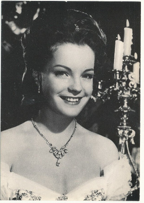 Filmitähti ROMY SCHNEIDER - vanhahko kortti