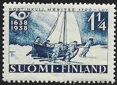 1938 Postin 300-vuotisjuhla 1 1/4 mk ** LaPe 214