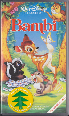 Bambi (Walt Disney) VHS Puhuttu suomeksi