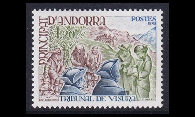 Andorra Fr 293 ** Visuran tuomioistuin (1978)