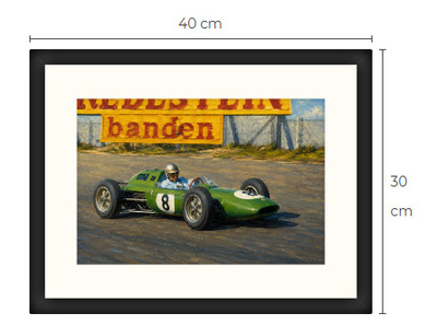Uusi Formula F1 art print kehystetty 30 cm x 40 cm