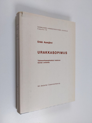 Erkki Aurejärvi : Urakkasopimus : työnsuoritussopimuksia ...