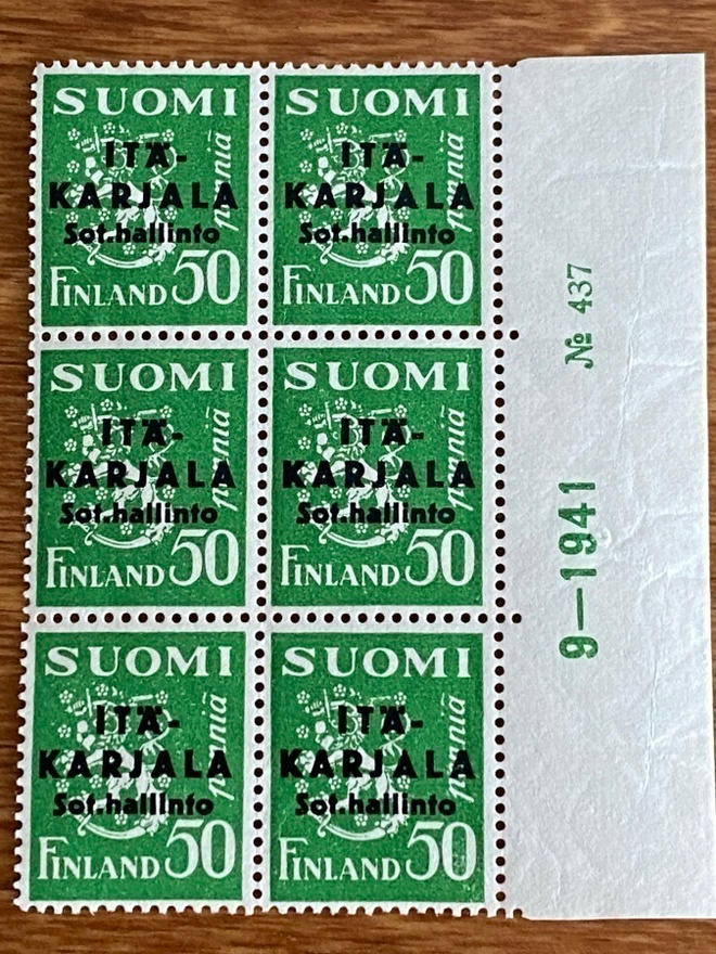 ITÄ-KARJALA 50 PENNIÄ NUMERO KUUSILO** (TERÄVÄ A)