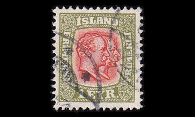 Islanti 48 o Kaksi kuningasta 1 Eyr (1907)