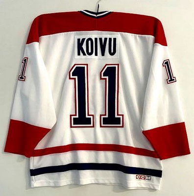 NHL FaniPaita Canadiens SAKU KOIVU  #11 White