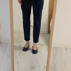 Mustat kapealahkeiset suorat housut H&M 38 koko - pikkukuva 4