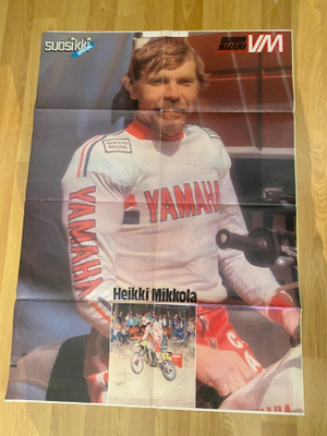 Heikki Mikkola juliste ja Yamaha XJ900F juliste