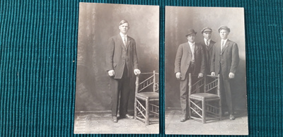 Vanha valokuva postikortti 2 kpl, post card Amerikka