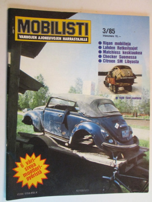 MOBILISTI LEHTI 3 /1985 SISÄLTÖSIVU KUVA 3