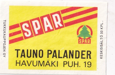 Havumäki, Tauno Palander, SPAR   8/16