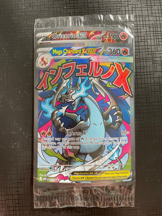 Pokemon Mega Charizard X EX ja Oricorio EX promo