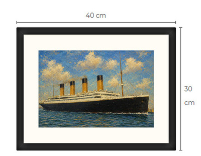 Uusi RMS Titanic art print 30 cm x 40 cm