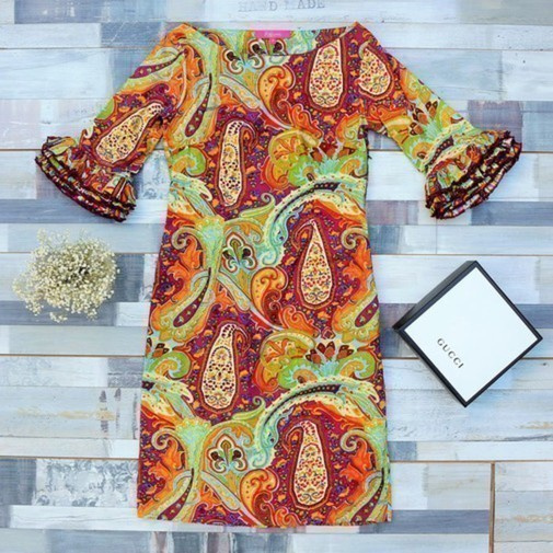 Flamenco Paisley mekko, koko S