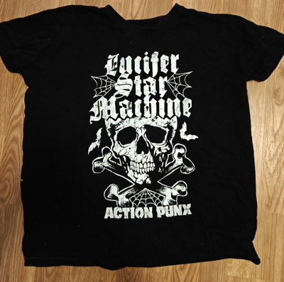 Lucifer Star Machine action punx t-paita
