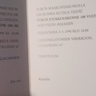 Turku, raitiovaunu 1 + kutsu Turun joukkol. 100 v. 1990 - pikkukuva 2