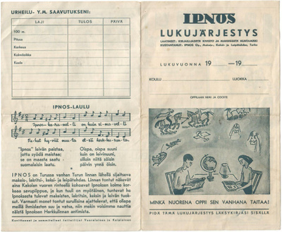 Ipnos - lukujärjestys