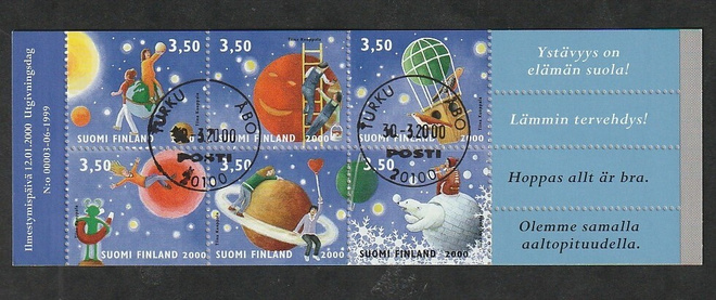 V49 Ystävyydellä 2000 leimattu vihko
