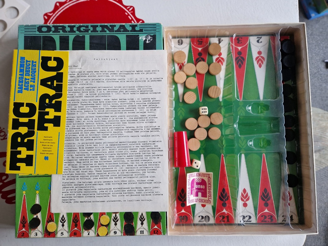 Jumbo Tric Trac Backgammon Vintage lautapeli