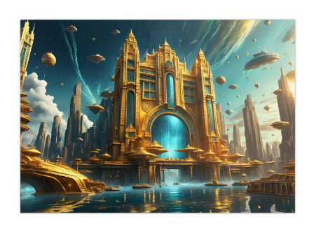 100 kpl uusia Sci-Fi taide julisteita koko A4