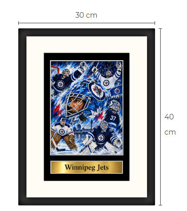 Uusi Winnipeg Jets NHL art print Limited Edition