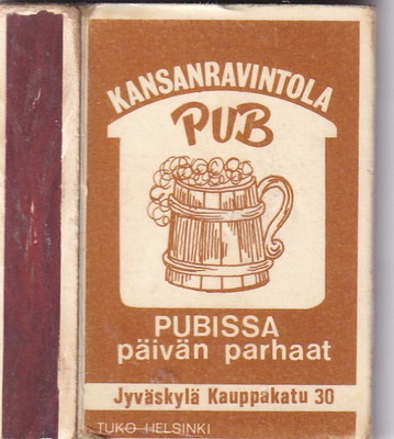 Jyväskylä. Kansanravintola PUB , Teatteri ravintola  b609