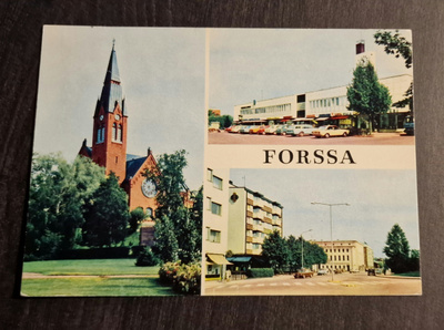 FORSSA, mainos-varteva & co, Vaasa, kulkenut postikortti