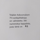 Seppo Suvanto : Toijalan Kokoomus 70 vuotta (numeroitu) - pikkukuva 3