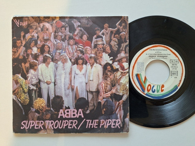Abba Super Trouper / The Piper 7" sinkku Ranskalainen