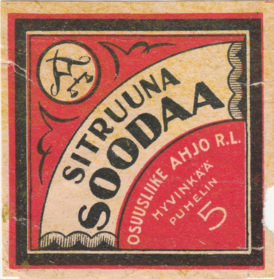 SITRUUNA SOODAA OSUUSLIIKE AHJO R.L HYVINKÄÄ (AB11)